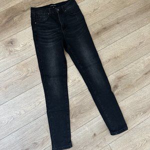 Women's Risen Black High Rise Skinny Jean